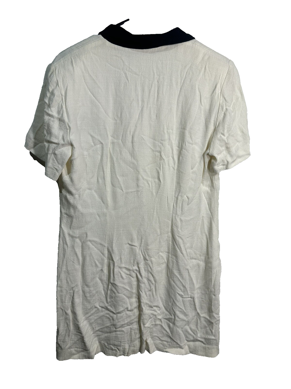 MENU womens vintage over jacket short sleeve white black size 10