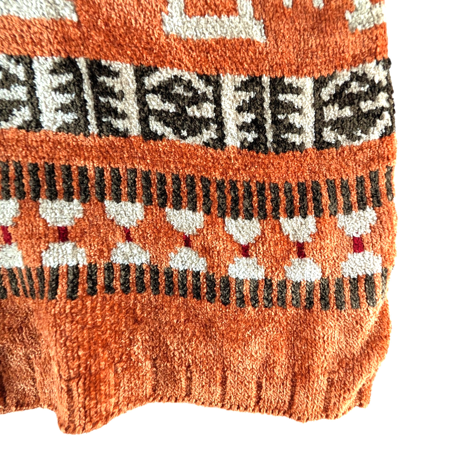 VTG Chenille Sweater Womens Sz Large CB Milligan Santa Fe Southwest Aztec Tribal