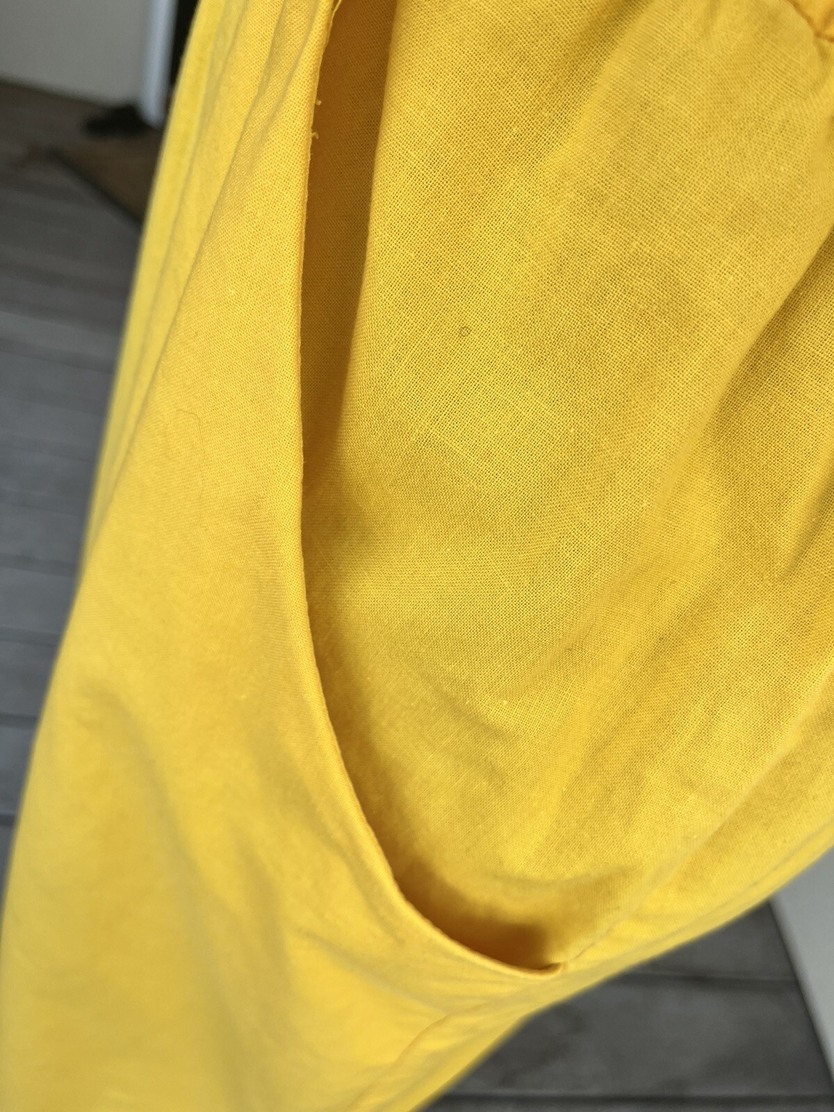 Vtg 70s Vicky Vaughn Cotton Mustard Midi Wrap Dress – ILGWU Union Made Size M/L