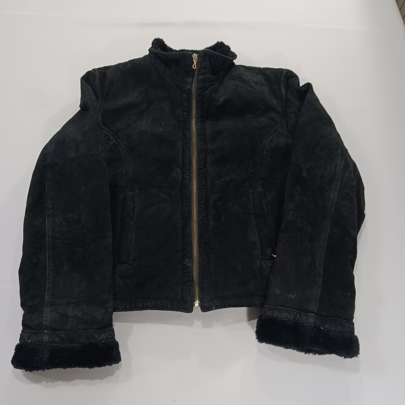 Vintage Learsi RN#79443 Women’s L Black Stylish Design Genuine Leather Jacket