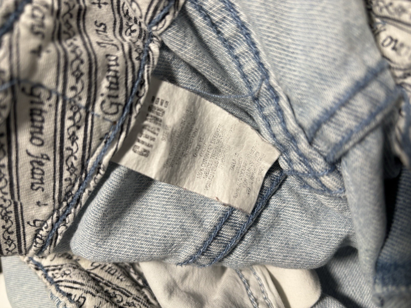 Vintage 80s Mom Gitano High Rise Mom Jeans Elastic Waist Light Wash 16 Tall