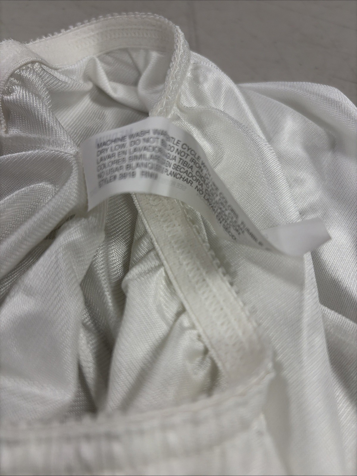 Adonna Mini Half Slip Vintage Lingerie 17 ¾” White Antron With Lace Size Medium