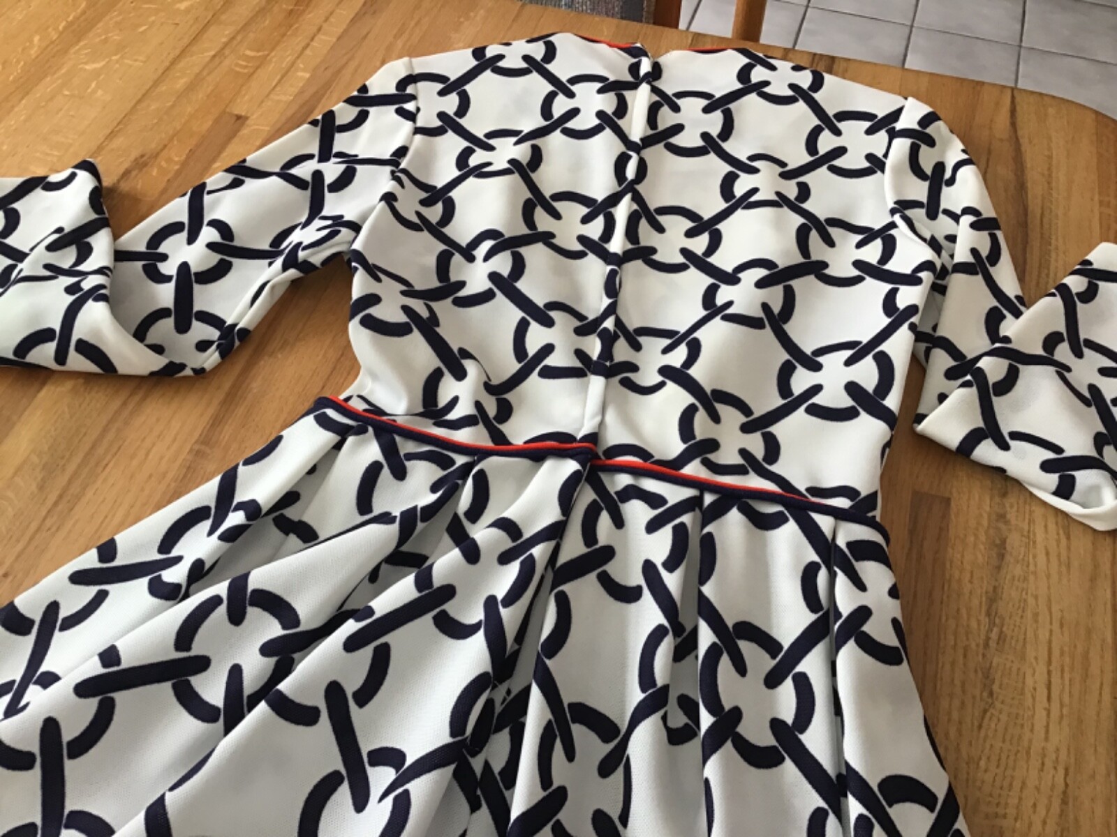 Vintage 70’s SHADY LANE for Jonathan Logan Op Art Rings Mod Midi Dress Size 9/10