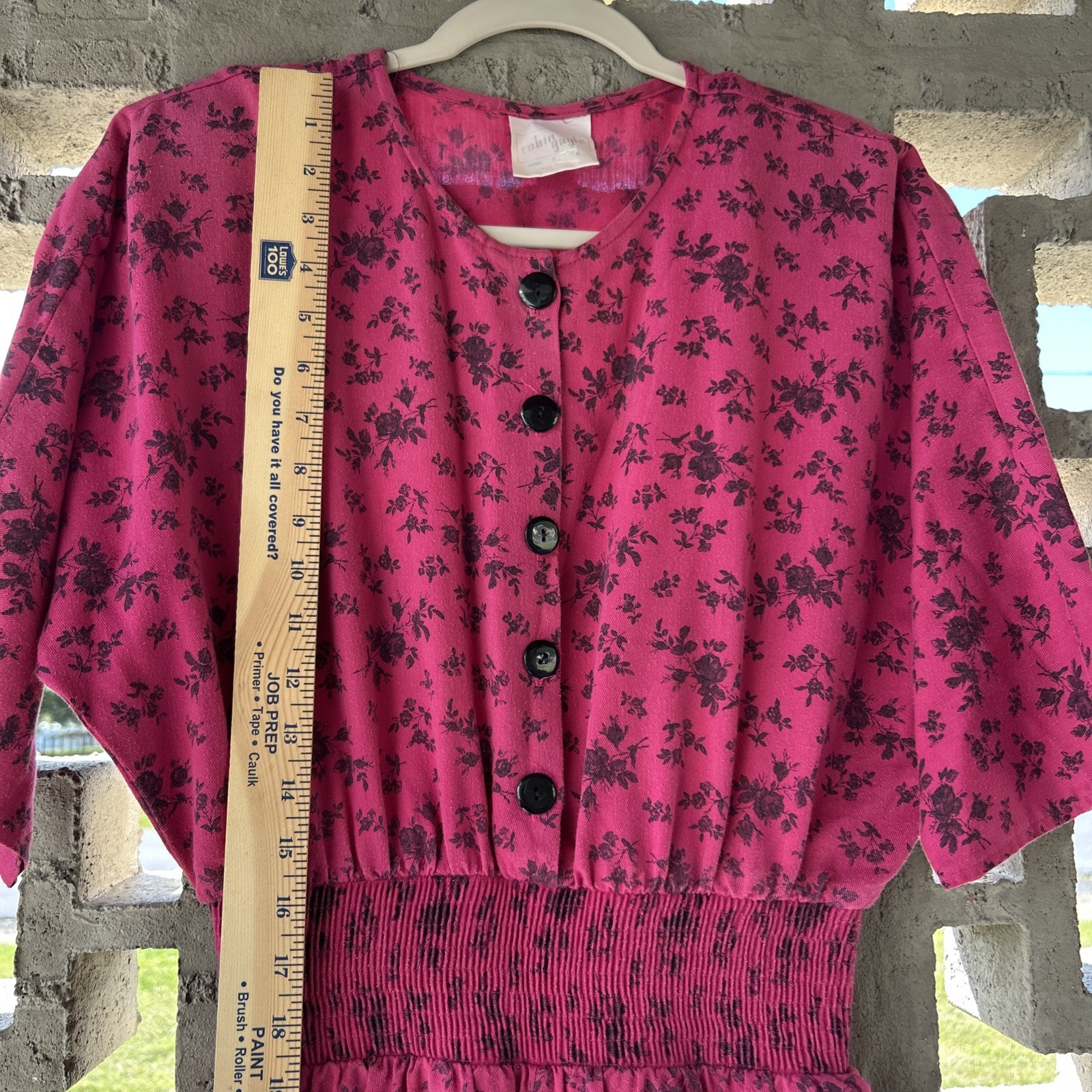 Vintage Robin Gayle Jumpsuit Pantsuit Cottage Core Women’s Sz 5 Made in USA 80s