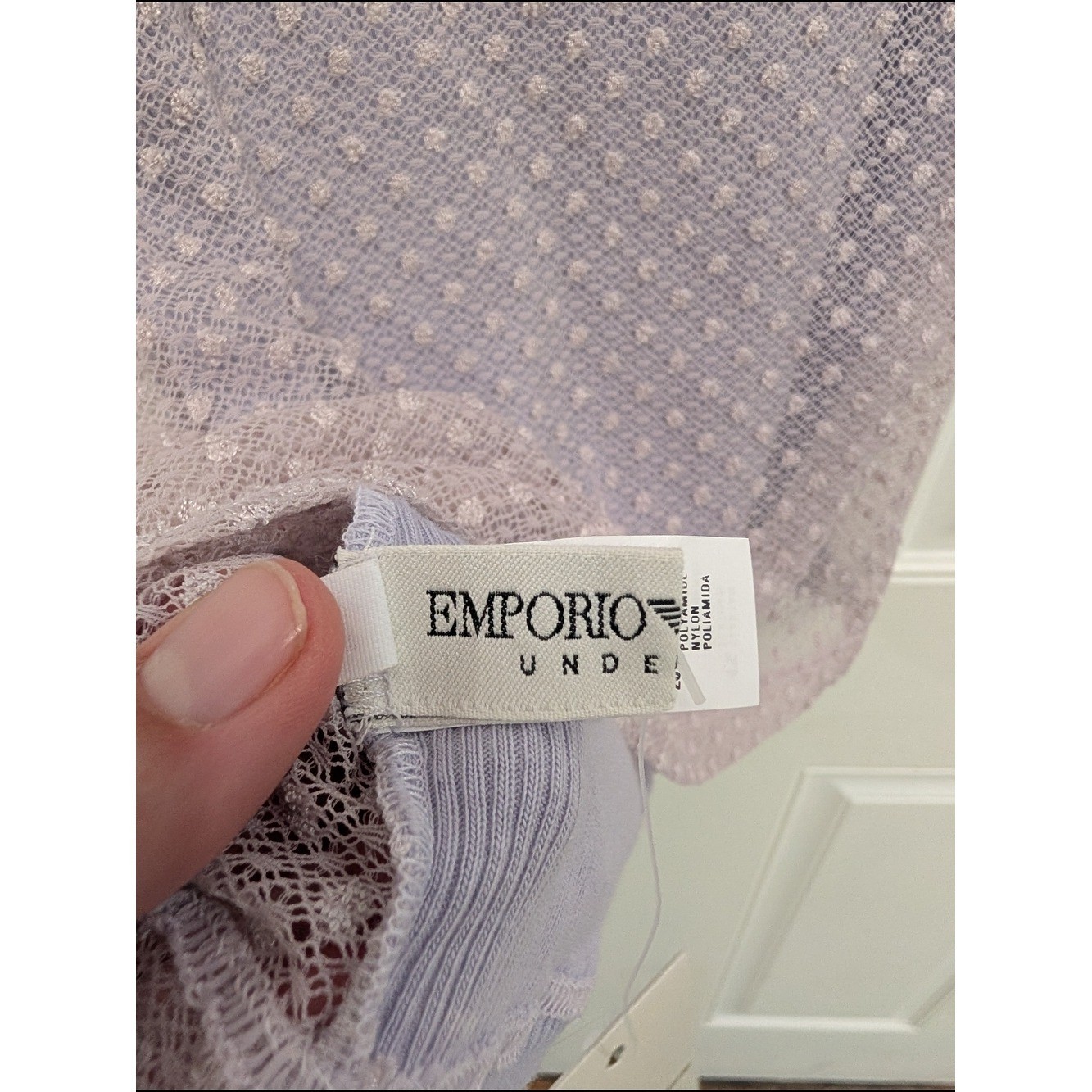 NWT Y2K Style Emporio Armani Lingerie Cami Sheer Embellished