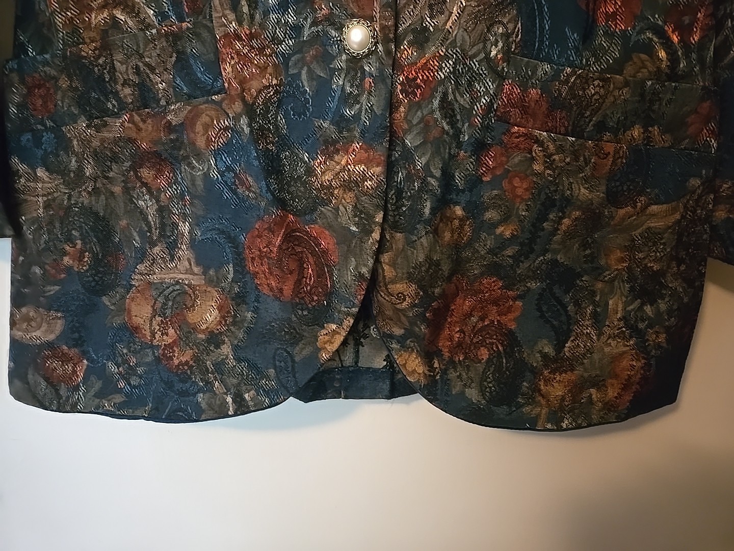 Vintage Just In Thyme LTD Floral Tapestry Blazer | Size 12 | 90s Grannycore