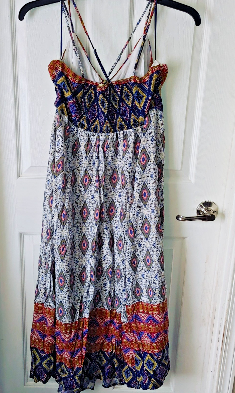 Vintage Mystree Floral Geometric Print Summer Sundress Size L