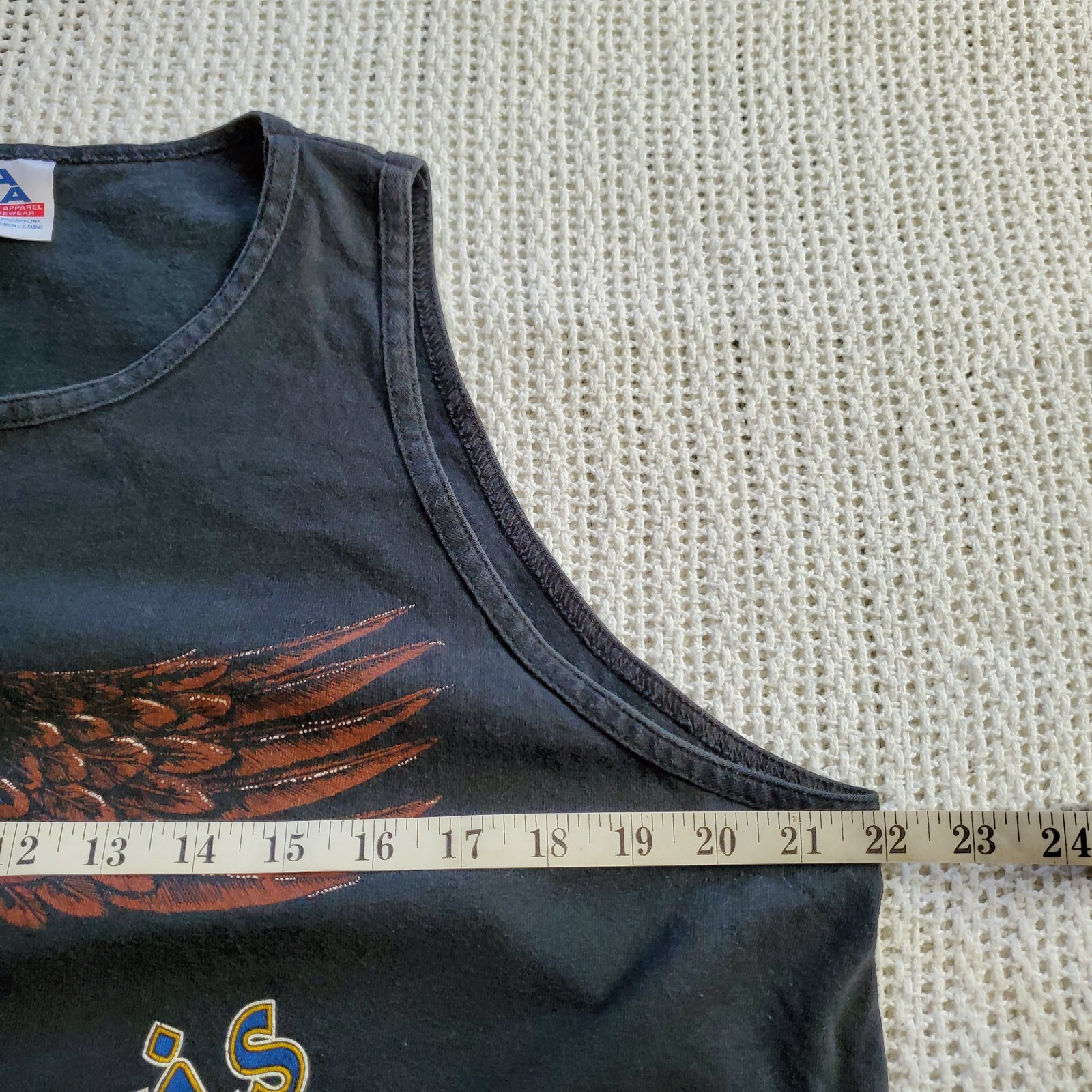 VTG 90s 1998 Sturgis Black Hills Rally Eagle Motorcycle Tank Top Shirt Large