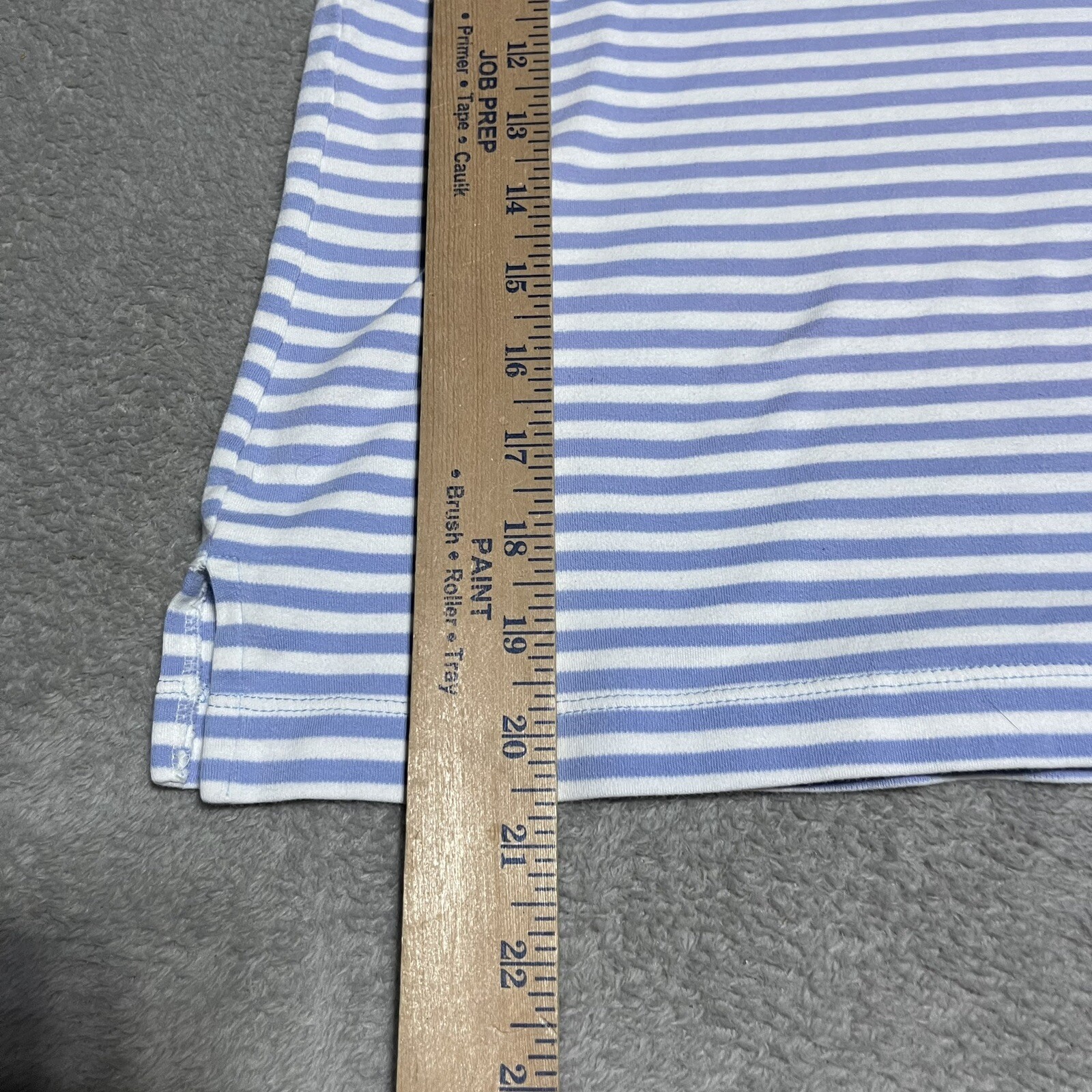Vintage Carriage Court Polo Shirt Womens Medium Striped Short Sleeve Activewear