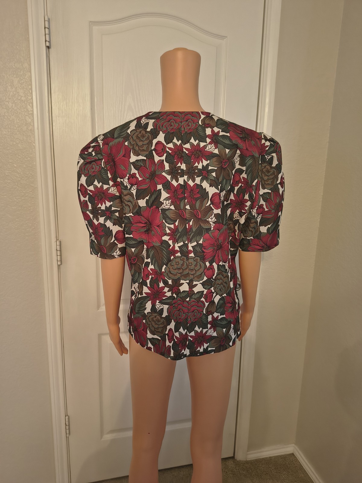 Vintage Christmas Cottagecore Farmhouse Cabincore Jacket Top Approx Size M -DP34