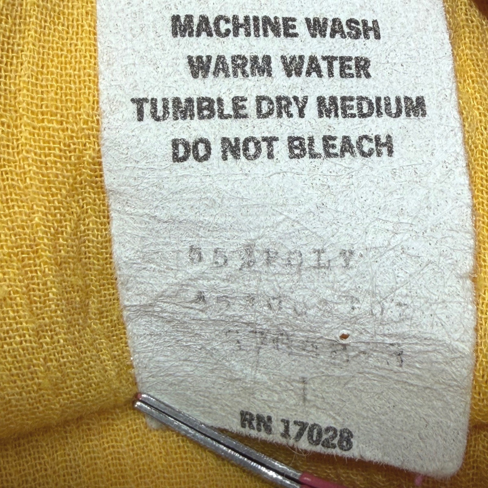 Vintage 70s Shapely Yellow Gauze Side Tie Top Large Cotton Blend Short Sleeve
