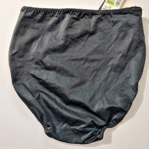 Vtg 80s NOS Bestform Flirtation Show Off Lycra Black Panties Brief High Waist 7