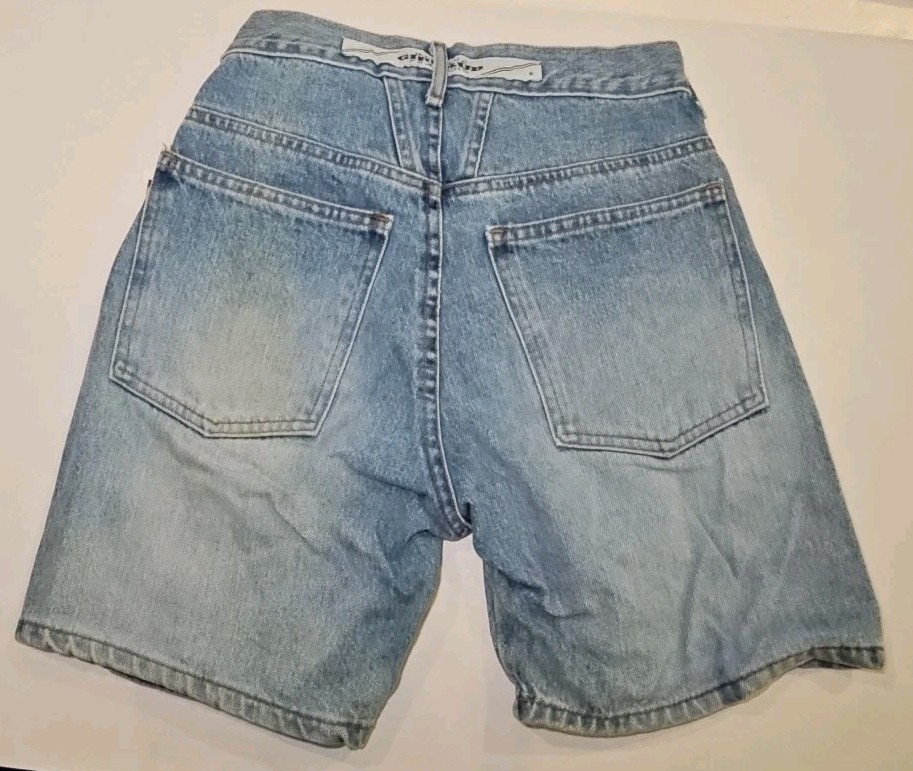 Vintage Y2K 1992 Marithe Francois Girbaud Shorts Womens 3/4 Black Denim USA NEW!
