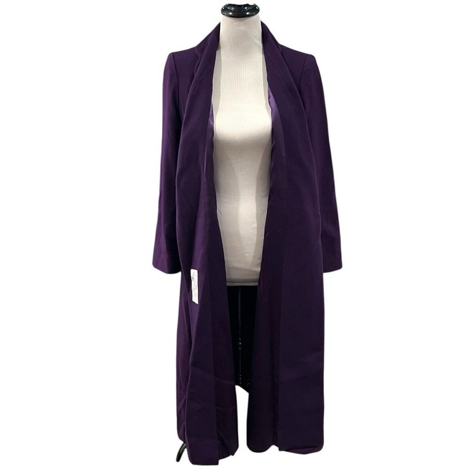 Fleurette Vintage Union Tag Virgin Wool Purple Jacket Coat Anglo Fabrics Merino