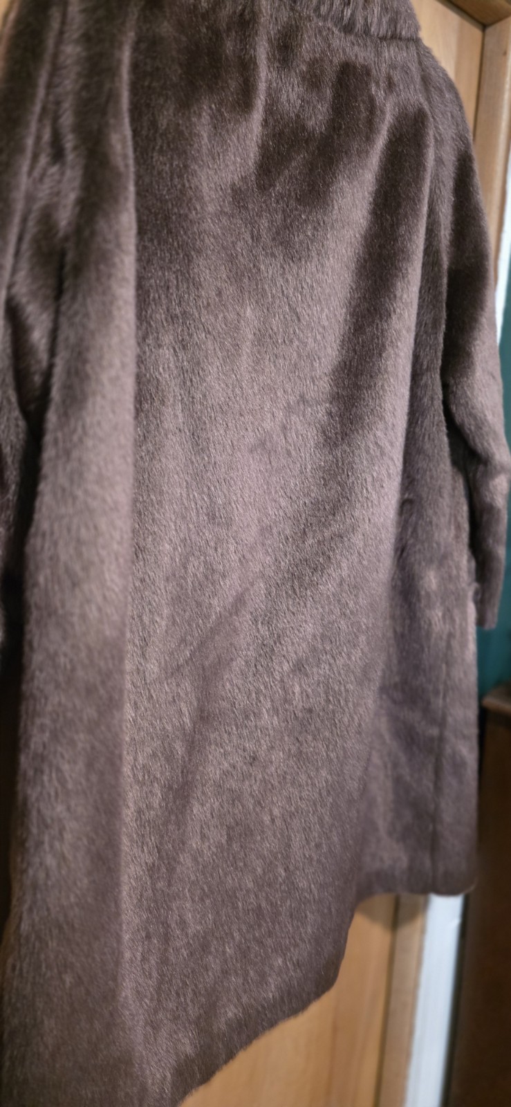 Vintage McKelvey’s Youngstown Ohio Real Fur Coat Brown Double Breasted 37” ILGWU