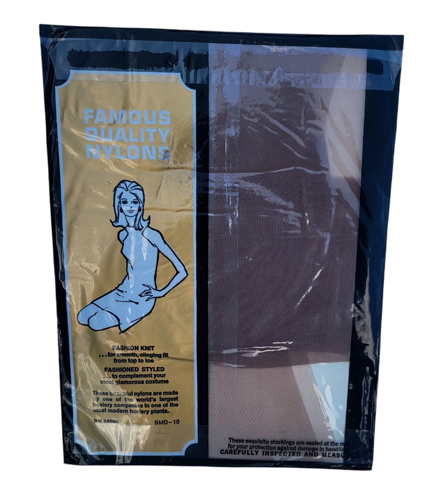 Ceil Chapman Nylons Size 8.5 Taupe Reinforced Toe Nylon Stockings 4-Pairs NIP