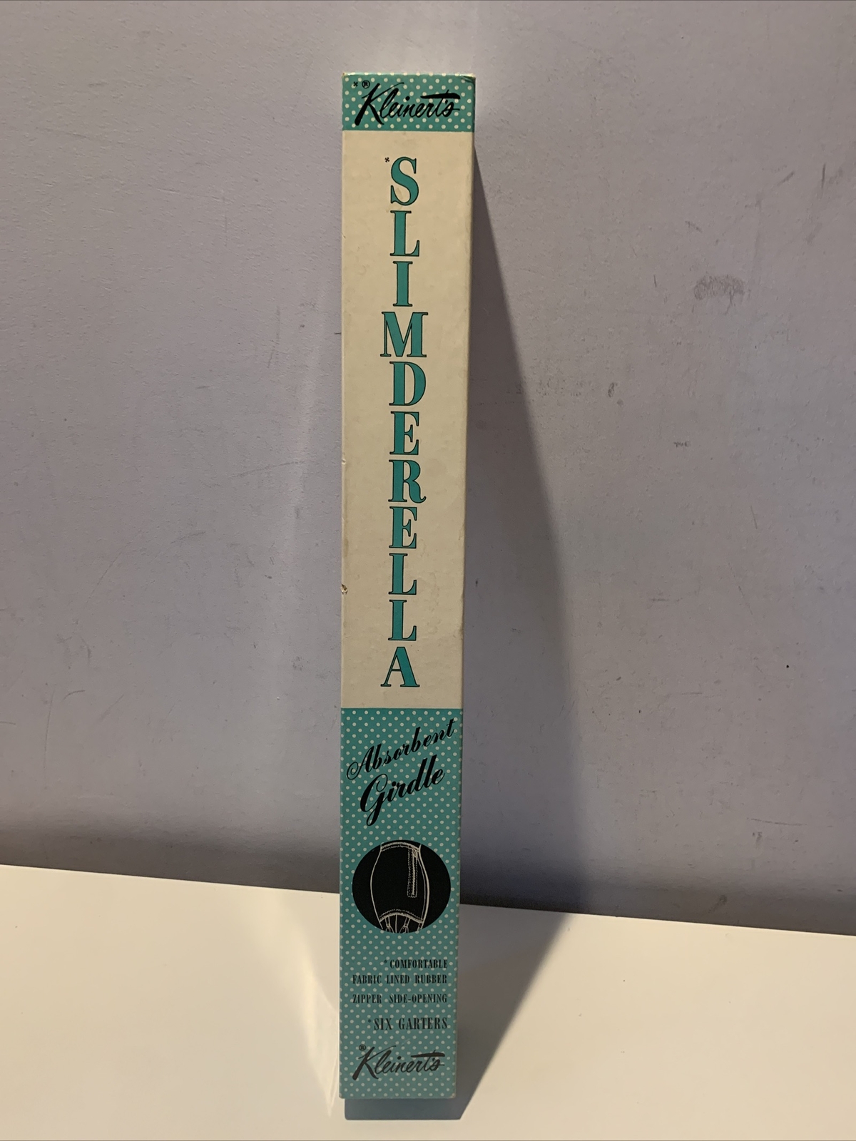 VINTAGE RARE ESTATE KLEINERT’S SLIMDERELLA GIRDLE STORAGE TUBE, EMPTY BOX ONLY