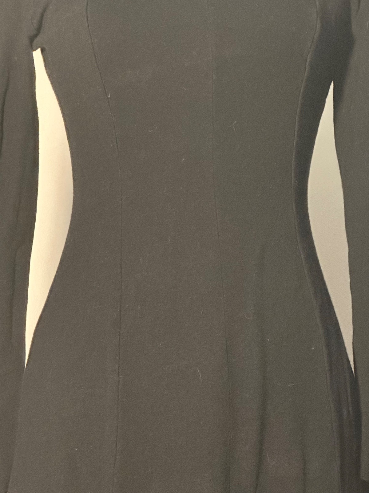 STUNNING Vintage 1960s NORMA KAMALI Dress Black Midi Med/Sm Japan VGUC