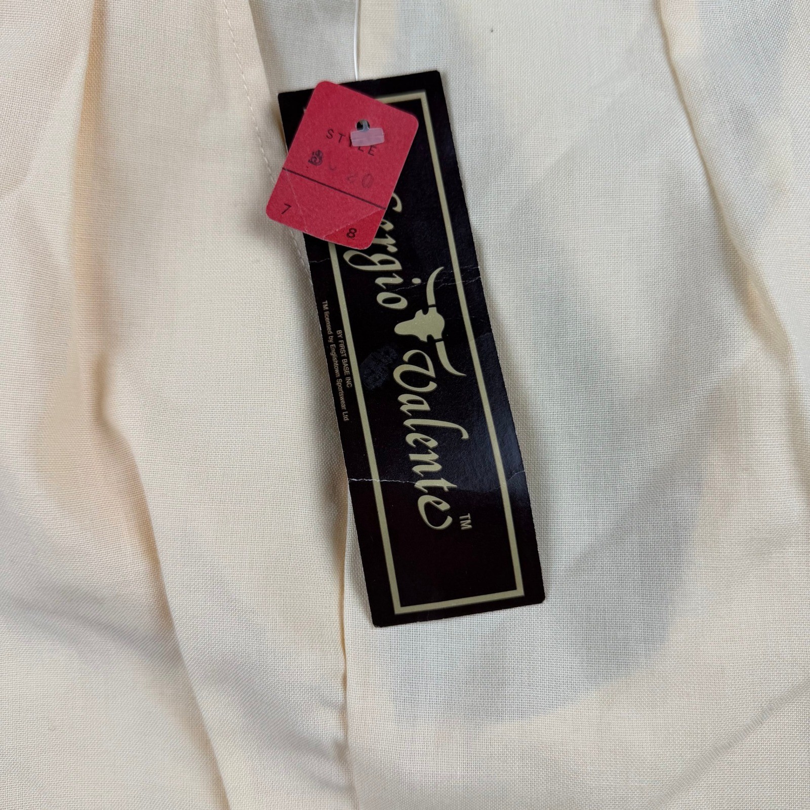 Vintage Sergio Valente Cream High Waisted Pleated Deadstock Pants Women’s 6