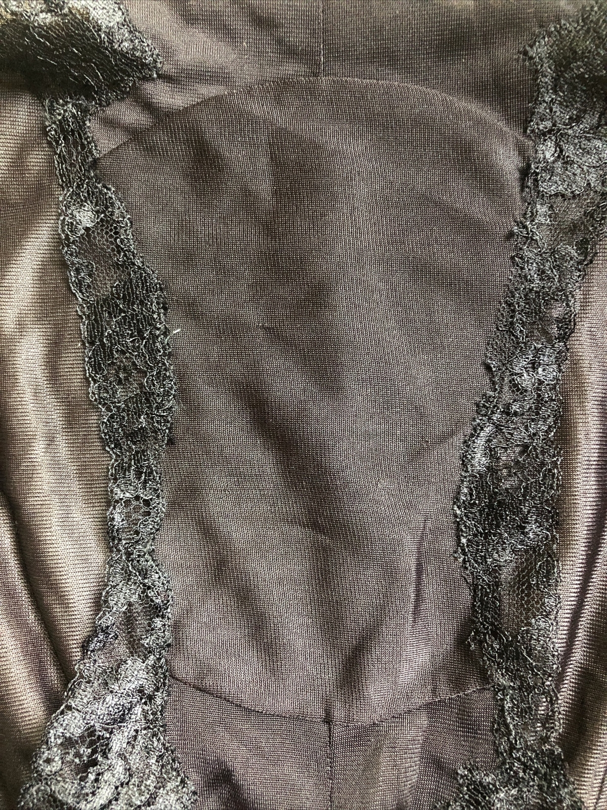 Vintage Black Underwear lace & nylon Lastex Valisere Lion Creation Francaise