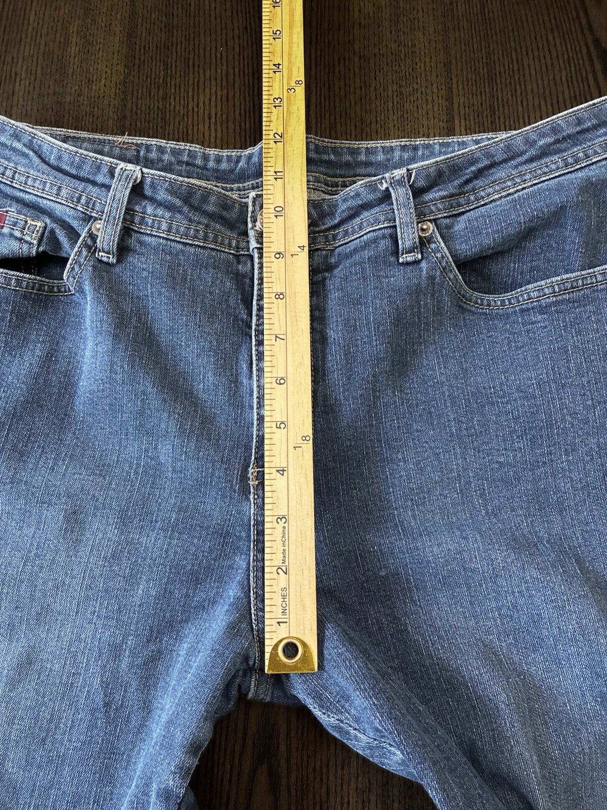 Lee Jeans Women’s 16M (36X30) Relaxed Fit Straight Leg Denim Jeans Dark Blue