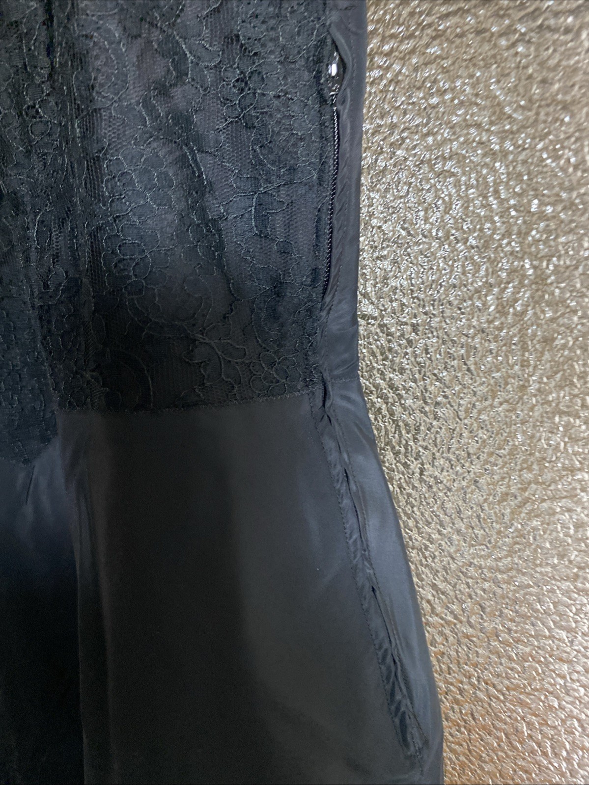 Vtg TAFREDDA BARBIZON Saucy Black Lace Full Slip Side Zip Glamorous Pin Up 14