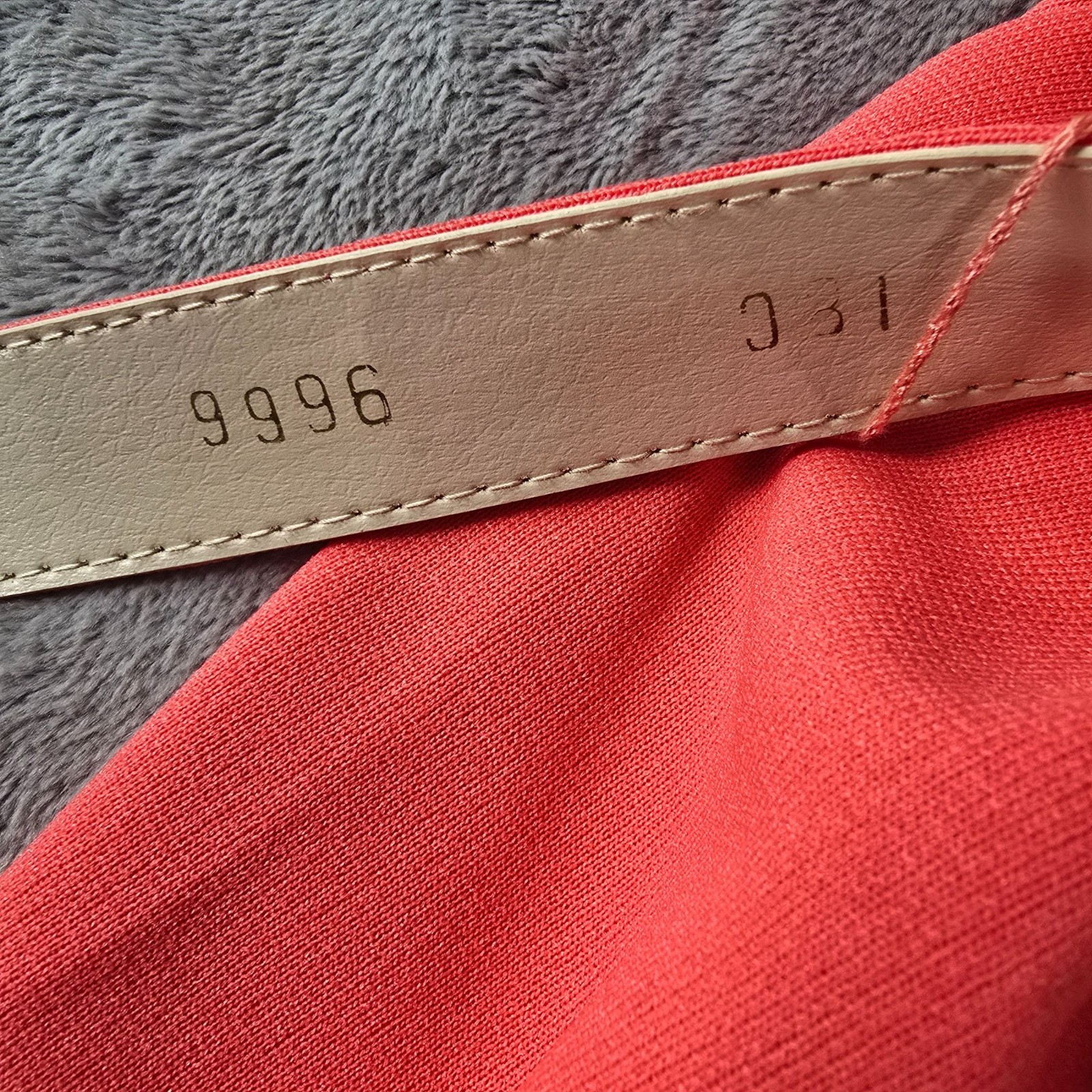 Vintage 1970s Mynette Coral Red Knit Keyhole Neck Belted Maxi Dress (L)