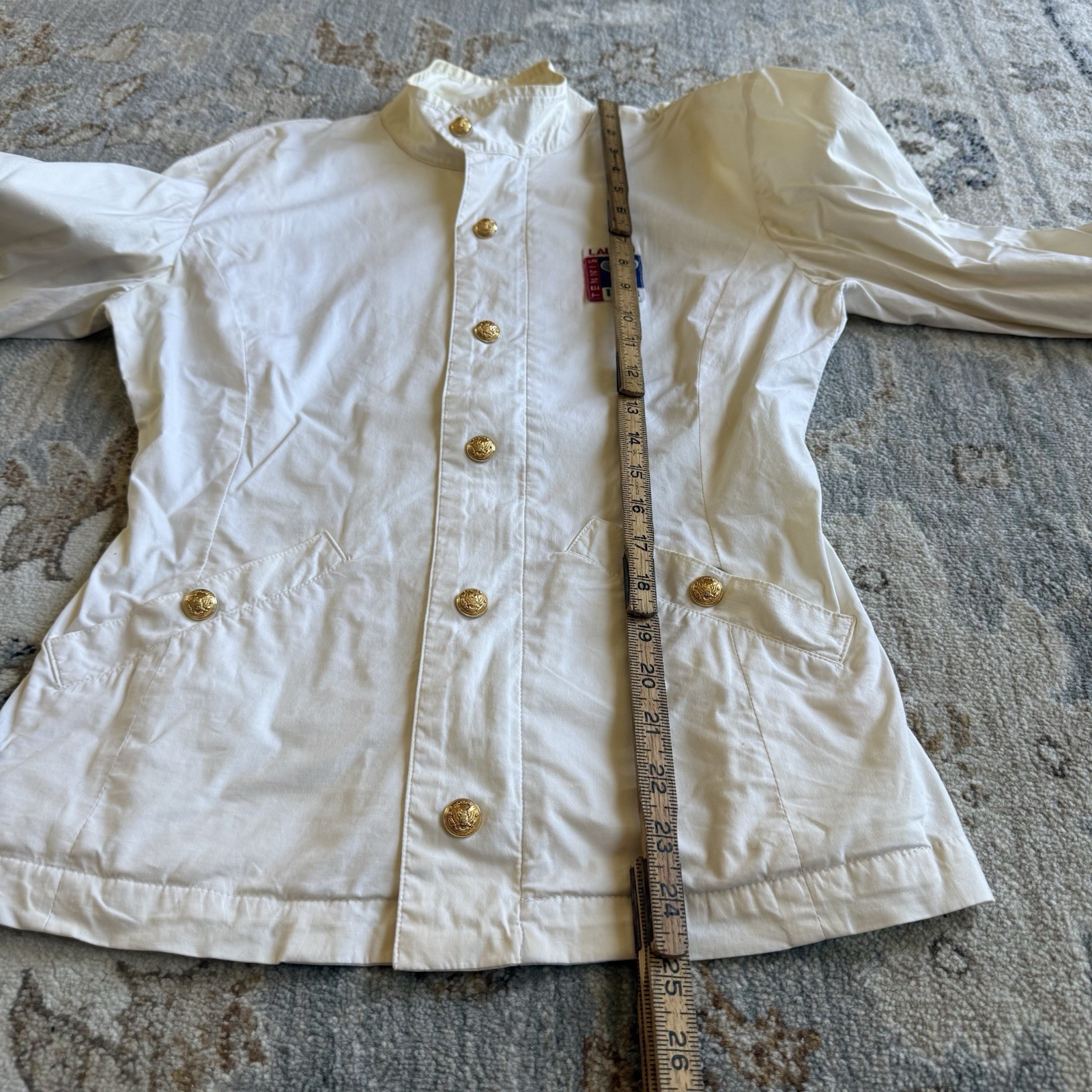 Vintage Ralph Lauren 1993 Tennis Jacket Women’s Sz 8 90s White RARE Sports Zip