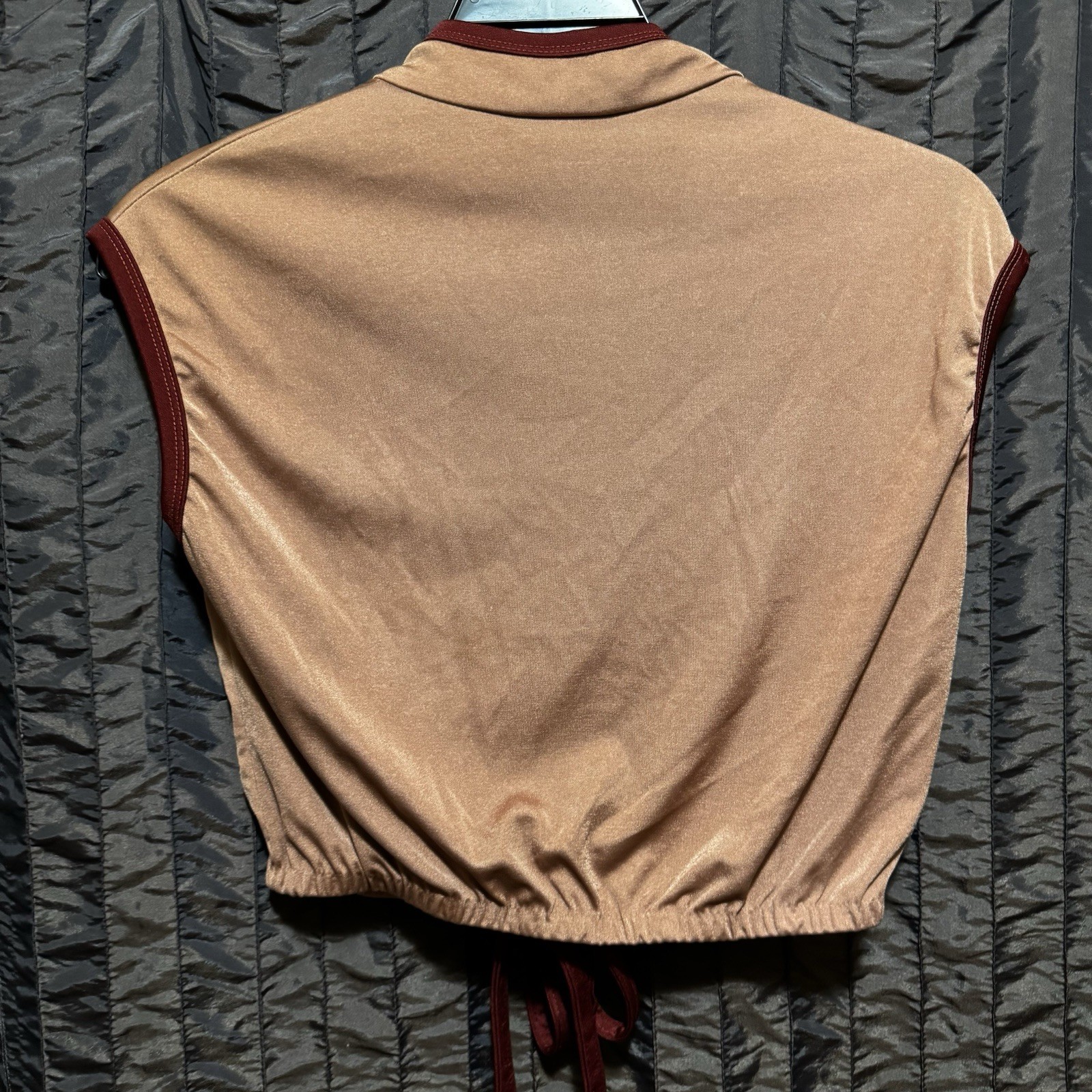 Trolley Car Dress Vest Crop Top Women’s Size 7 Festival Wear Coachella Vintage