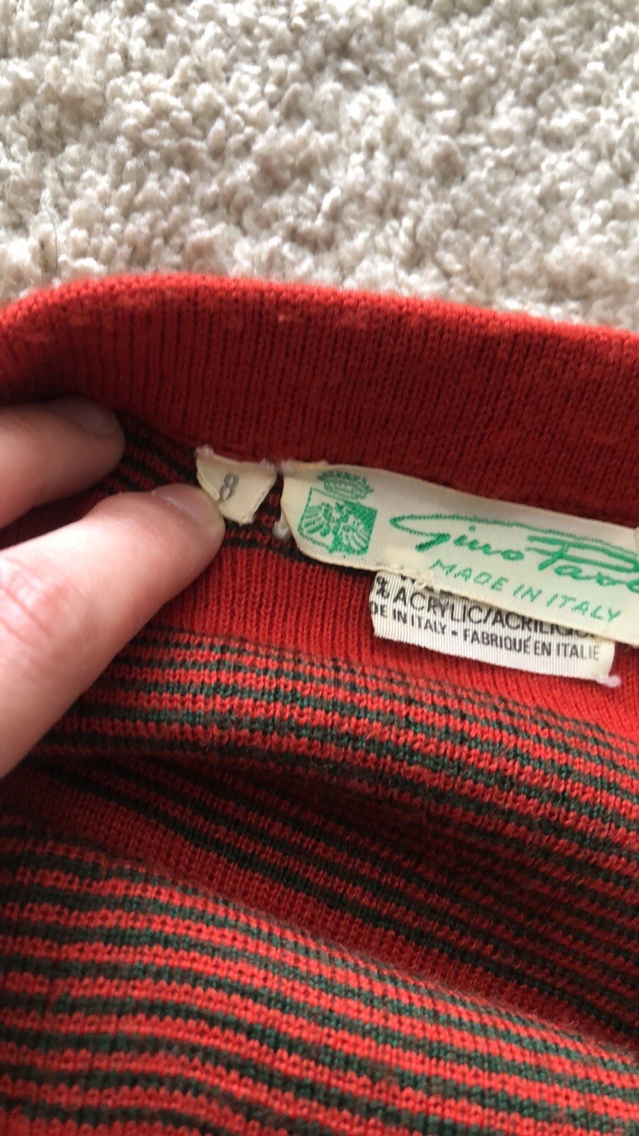 Gino Paoli Italy Mod Skirt VTG 1960s Knit Wool Pleated Mini Womens 8 Medium