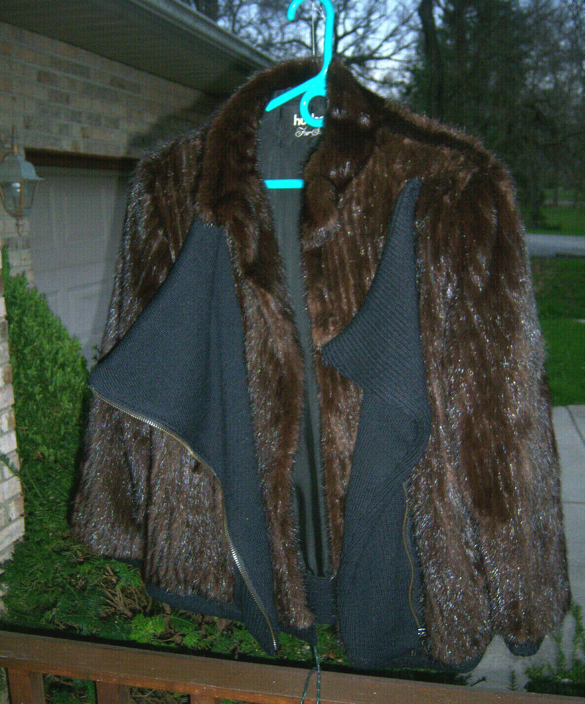 VTG SHARP!! RETRO TRENDY RETRO Hudson’s Fur Salon Beaver Sweater COAT SIZE M/L