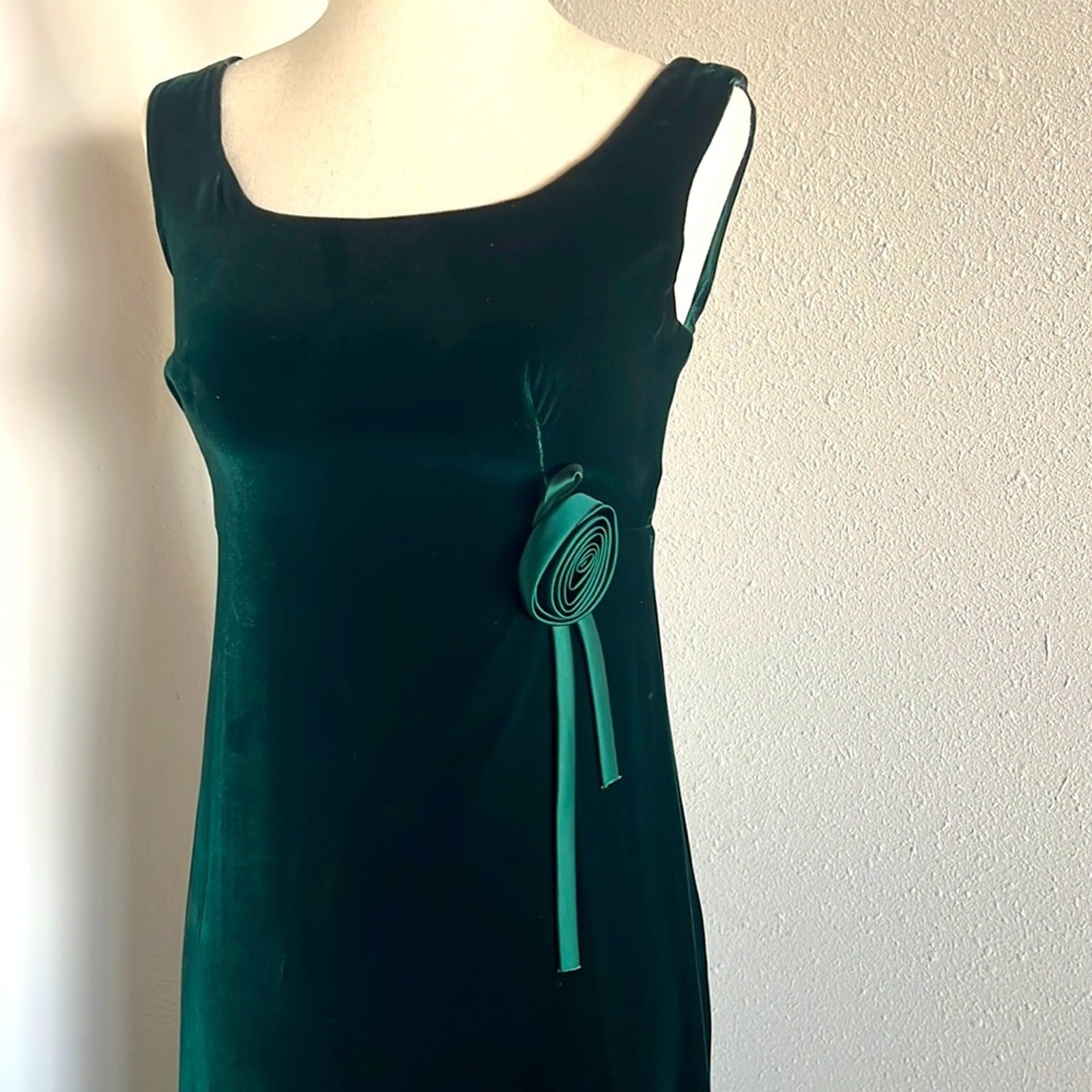 1960’s Vintage Velvet & Silk Satin Empire Waist Gown
