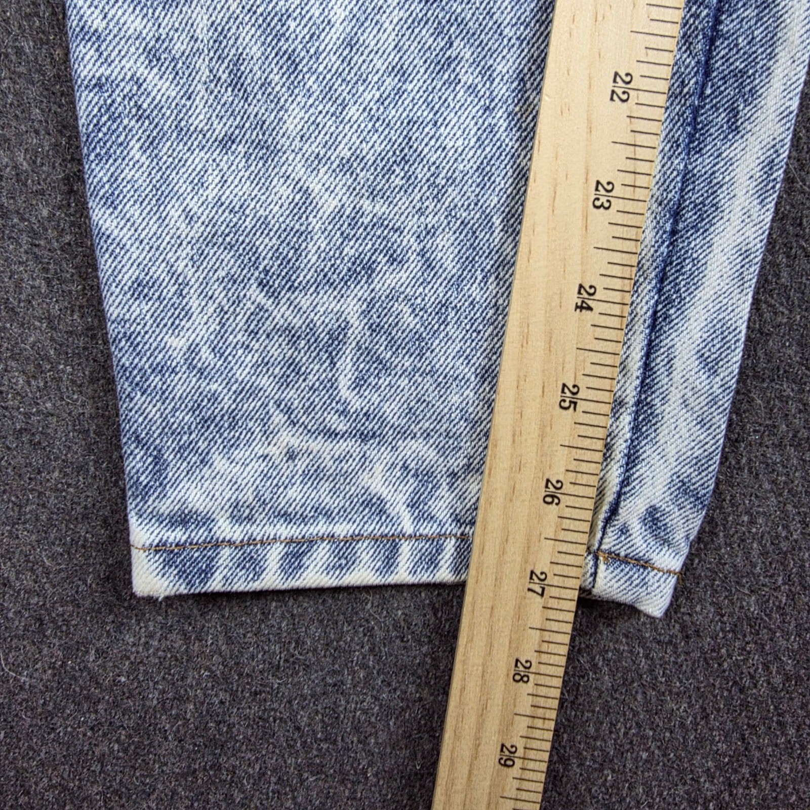 Chic Jeans Women 12P Blue Acid Wash Vintage High Waisted Tapered Mom Denim