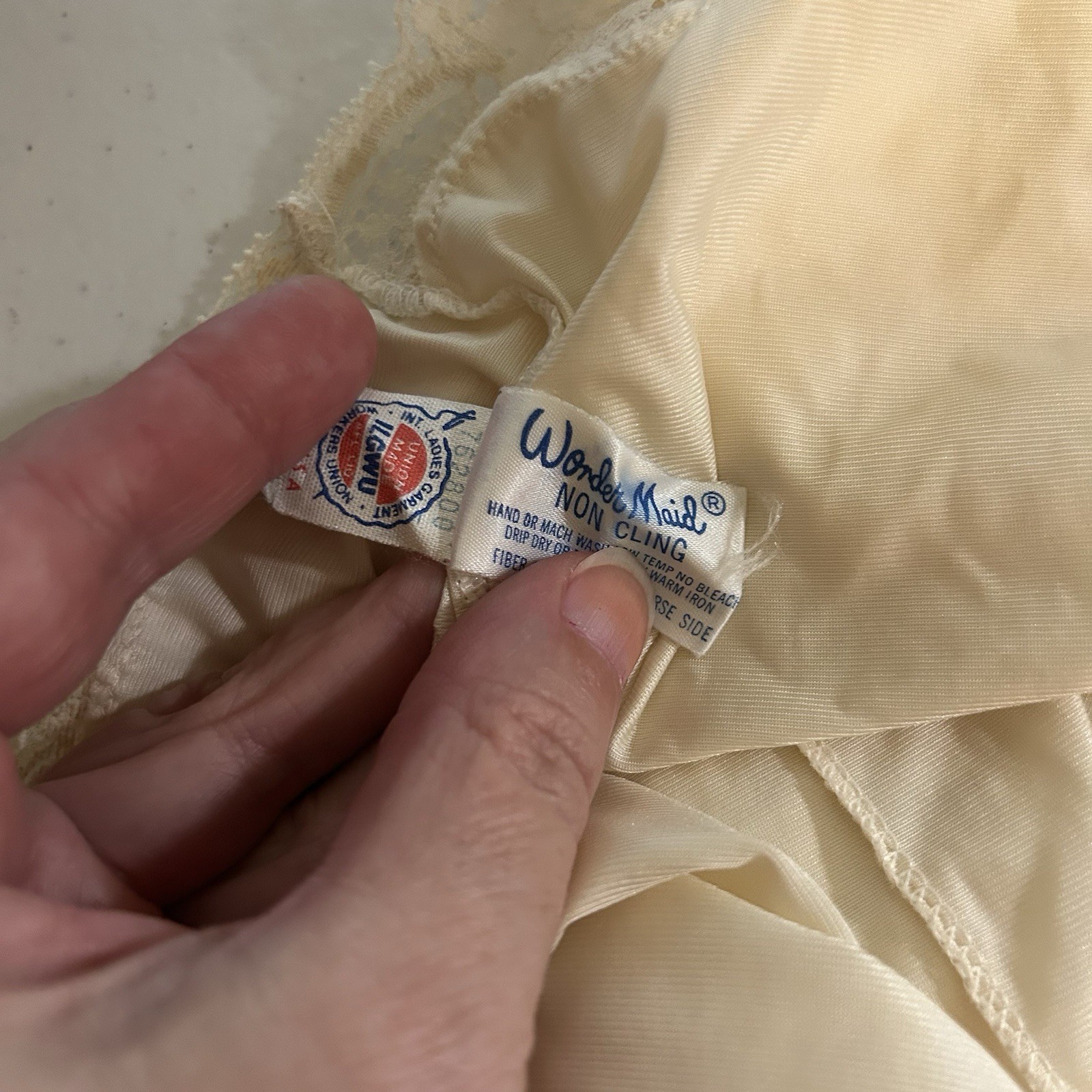 Wonder Maid Vtg 60’s Silky Camisole Ivory Size 36 (Bust) 100 Antron Nylon
