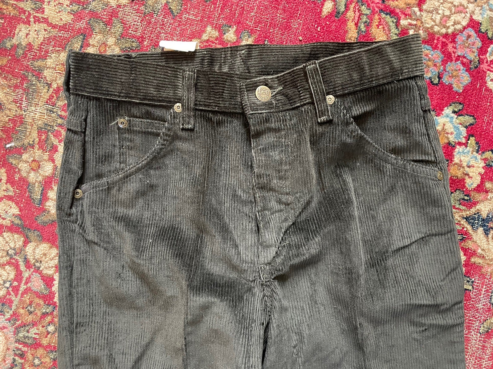 2 Pairs VTG 80s LEE Corduroy Pants Cord Jeans High Waisted 28 29 X 34L