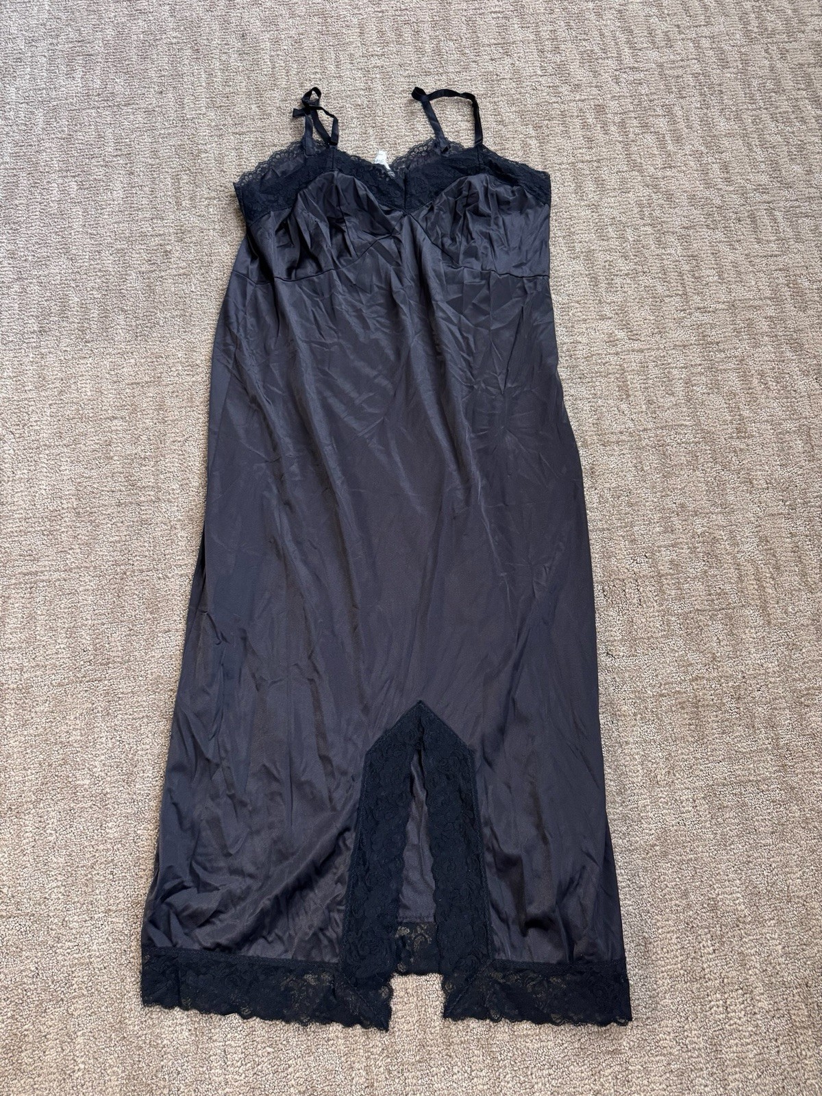 VTG Lot Of 4 USA Satin Lace Slips Nightgown XL Perfectform Mel Lin Movie Star