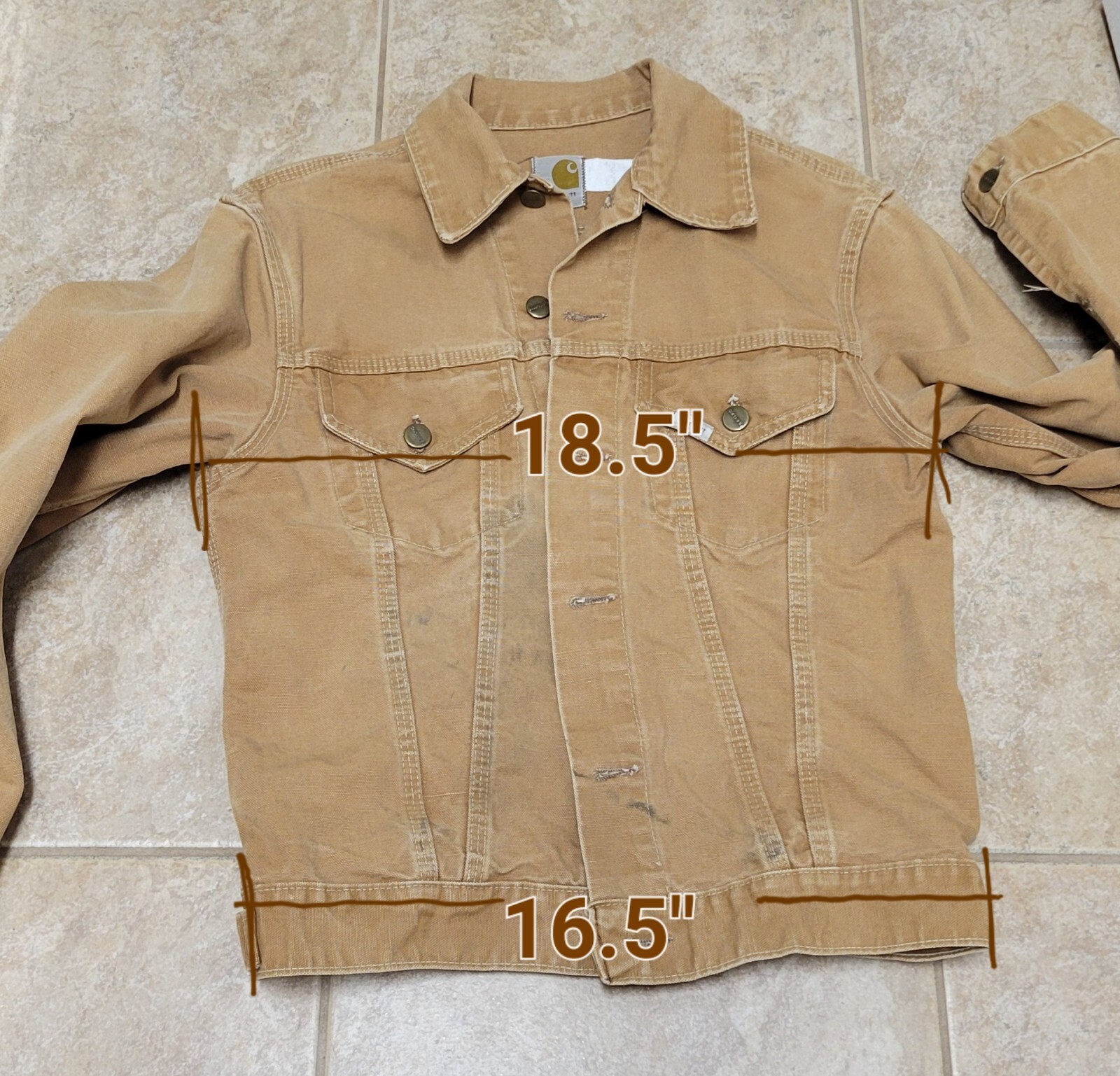 Carhartt 6WJ 1970’s Trucker Jacket Rare Vintage, Size 38