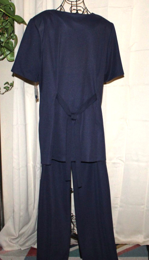 Vtg 90s Westside Clothing Co Nautical Pant Set Navy Yellow 4B Fits Modern 4X NWT