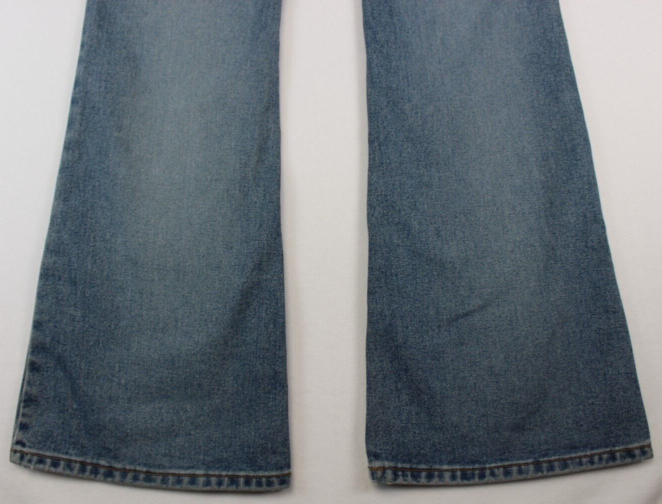 NEW Vintage y2k ZANA DI Britain Punk Peace Painted Flare Denim Jeans Sz 7 30W