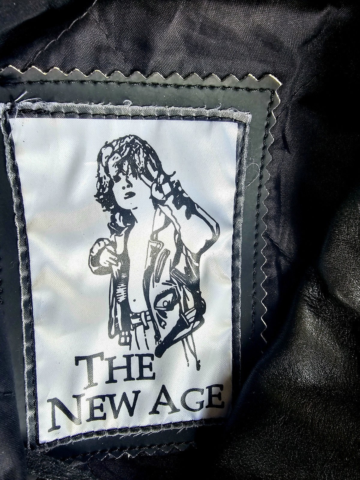 Vintage Black Soft Leather Jacket With Fringe. No Size Label, Men’s Medium.