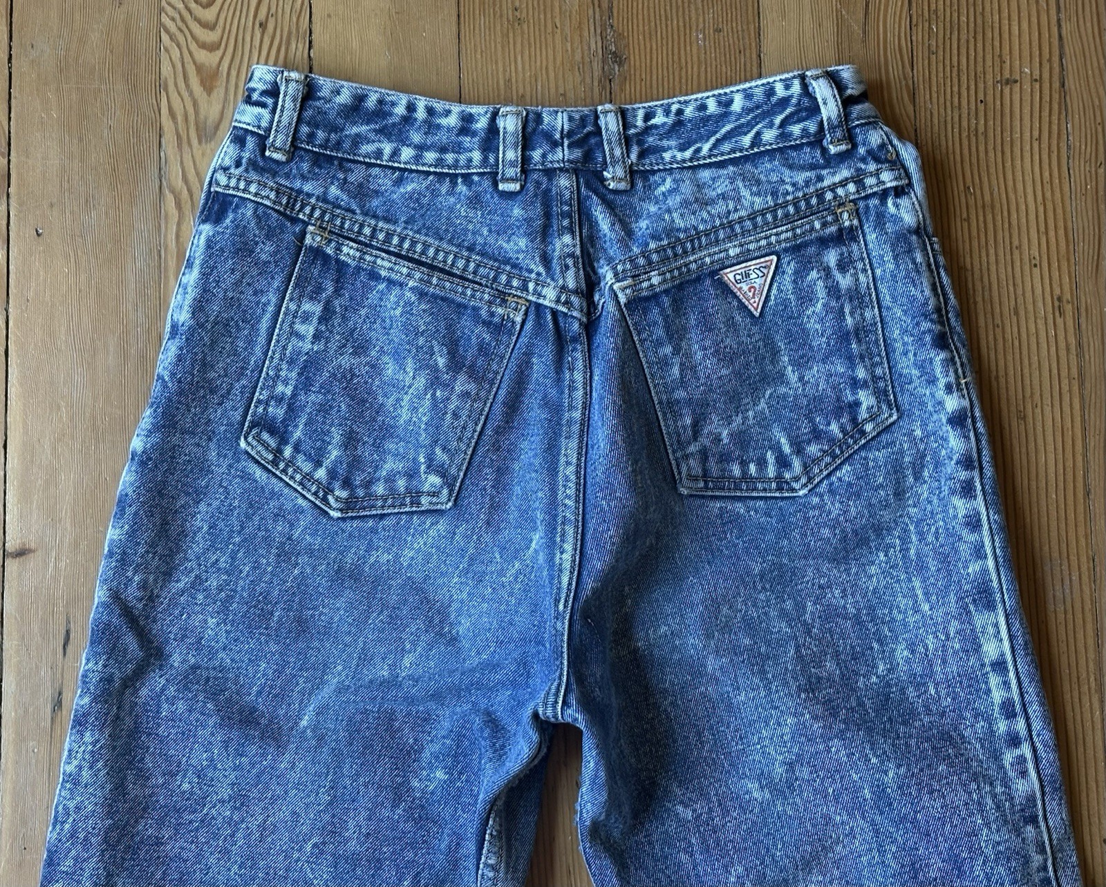 1988-89 Guess Acid Wash Style 1015 Marilyn Jeans 32, Measure 29×26