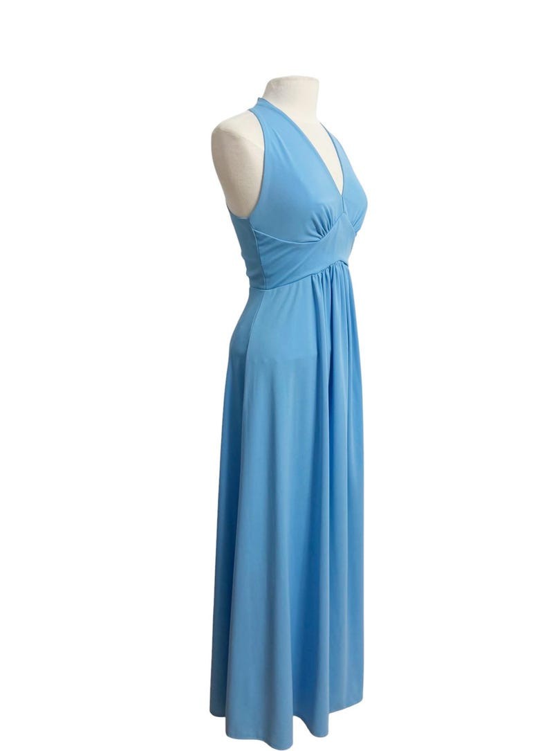 1970s Disco Dress / Studio 54 Dress / 1970s Maxi Dress / Size Medium