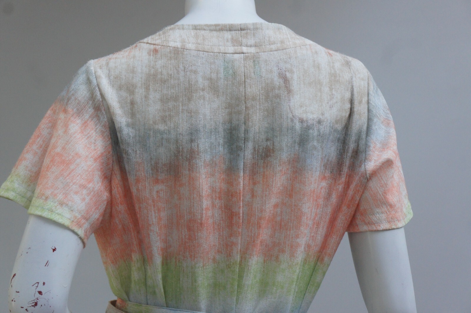 Vintage 50s Belted Sheer Dress By Berkshire