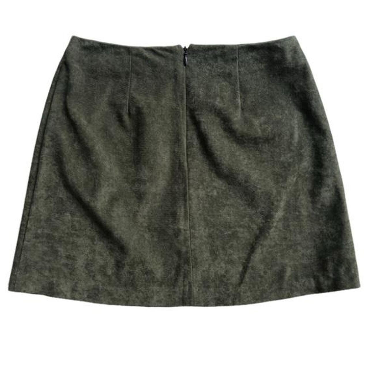 Vintage Juniors 3 ILU Mini Skirt Green Poly Suede – From The Clothing Company