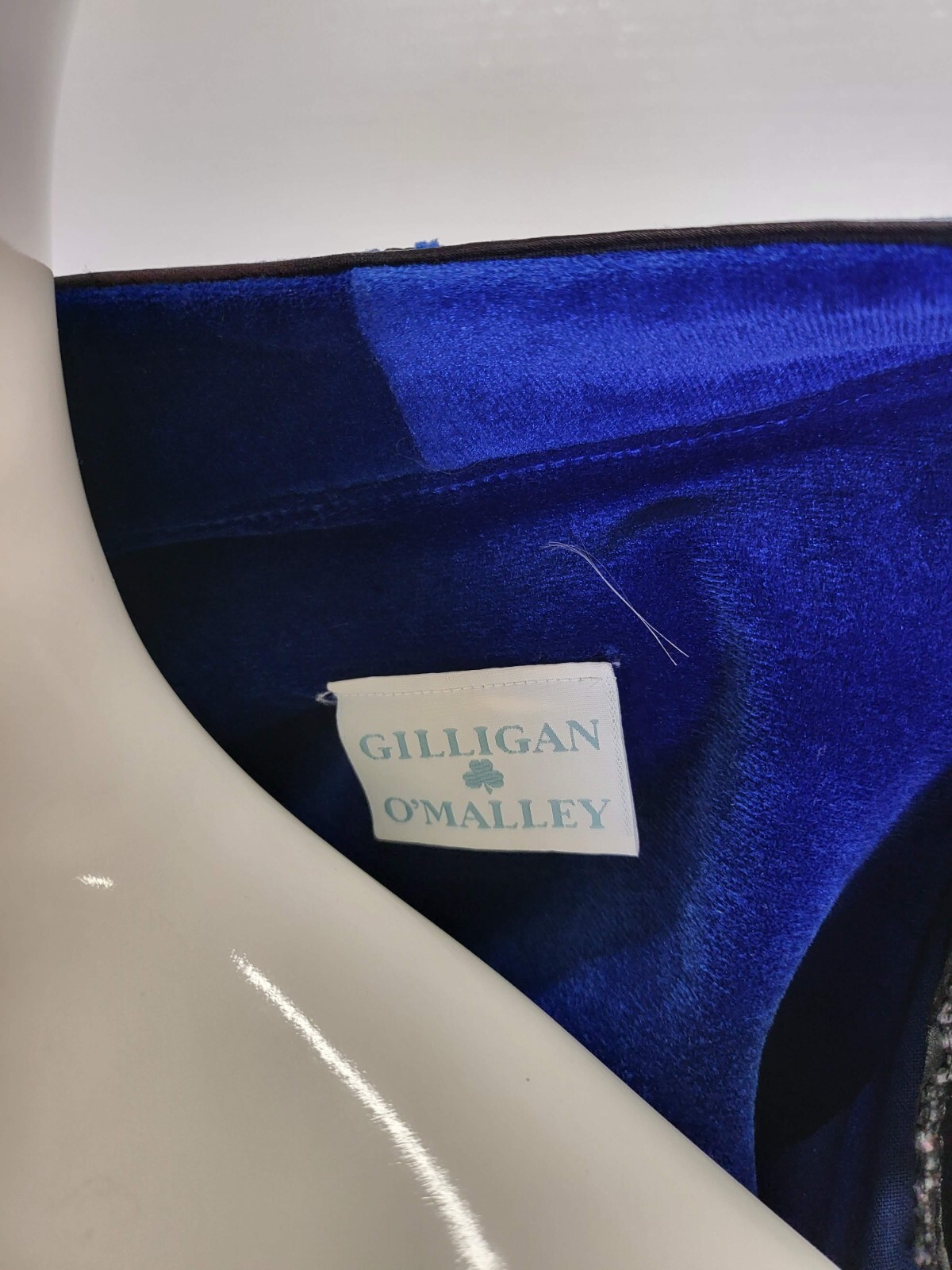 Vintage Gilligan O’malley Velour Robe With Belt Blue Womans Size M 12/14