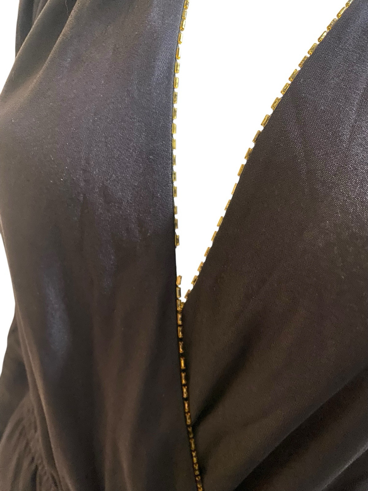 Med Lg Vtg Dress Jonathan Hitchcock Reuben Thomas Black Maxi Gothic Glam Vamp