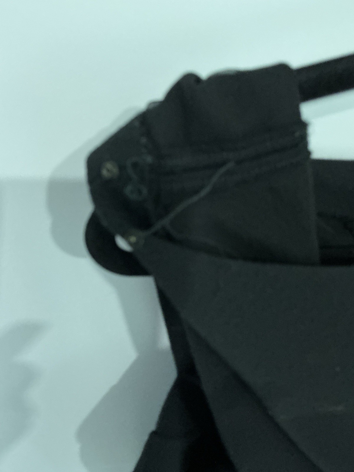 Pauline Trigere Vintage Rare Black Wool Sleeveless Cocktail Dress