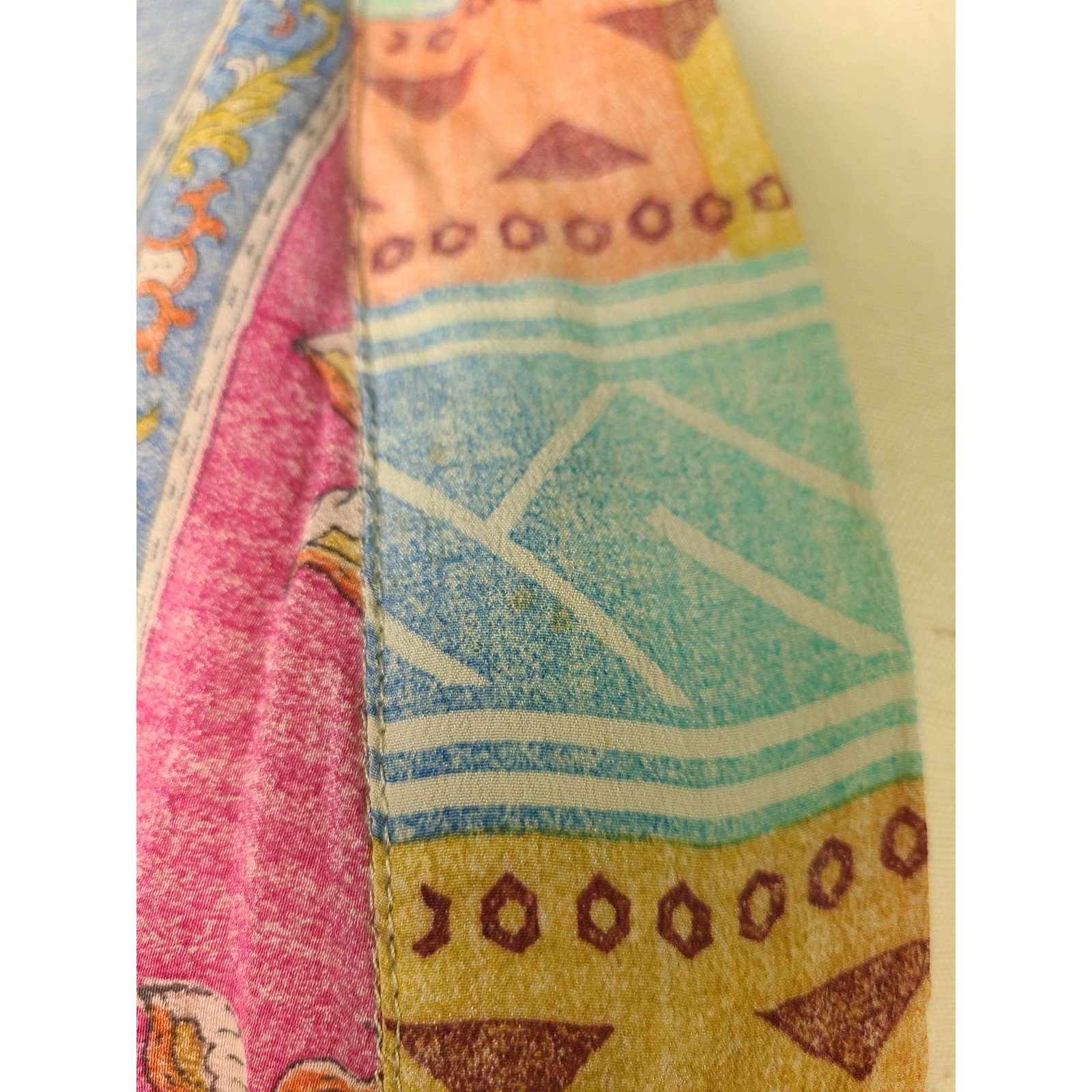 Kantha Bae Silk Robe Kimono Duster Artsy Boho Hippie Mom Patchwork Maximalist