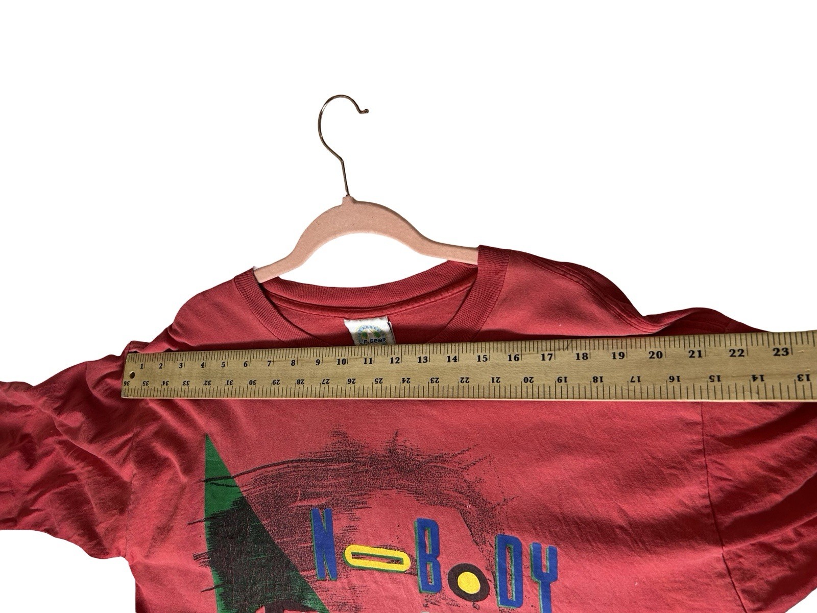 90s Memphis Style Crop Graphic T-shirt Sz L/XL Nobody Tells Me What To Wear READ