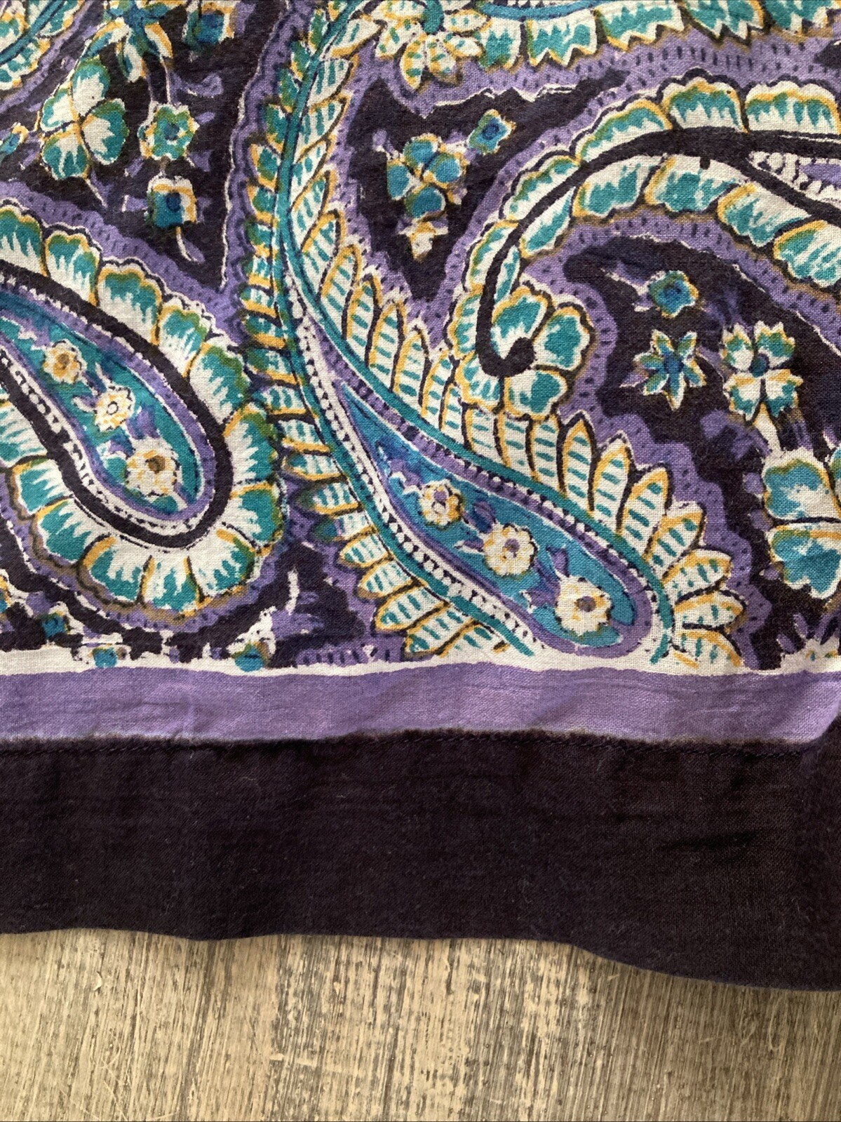 VTG 70s Taraliya Anokhi 100% Cotton Maxi Skirt Med-Lg Boho Peasant Hippie Purple